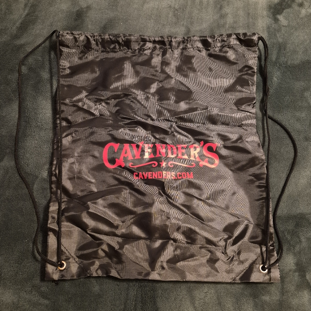 CAVENDERS Black Drawstring Bag